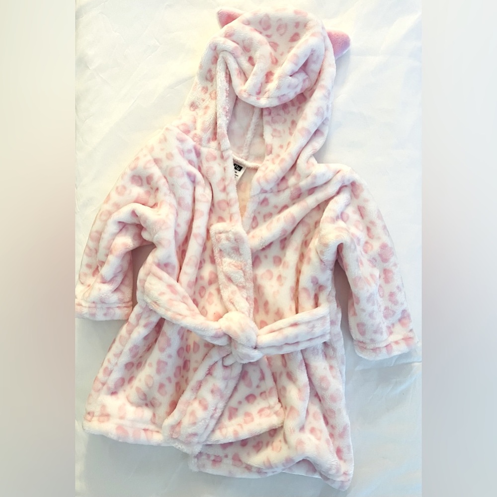 Baby girl bath robe